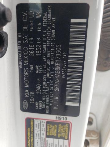 3KPA24AB8KE173605 KIA RIO S
