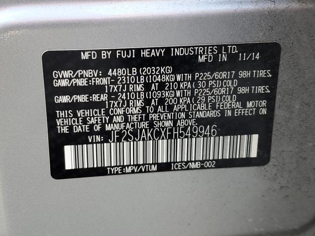 JF2SJAKCXFH549946 Subaru Forester 2.5i Limited