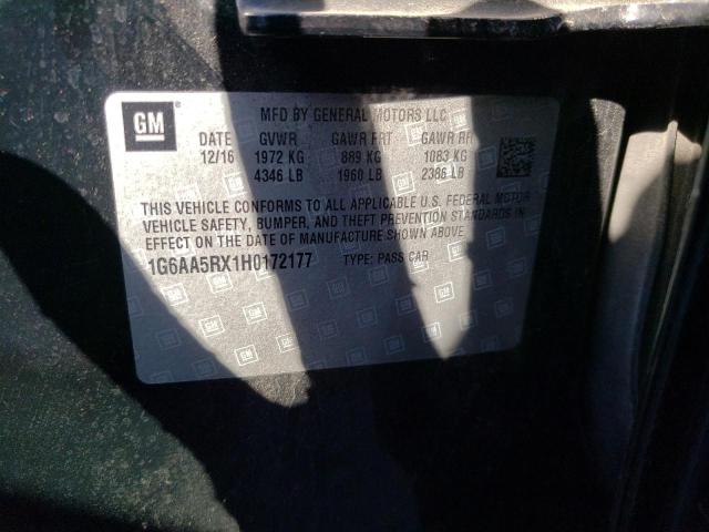 1G6AA5RX1H0172177 Cadillac ATS
