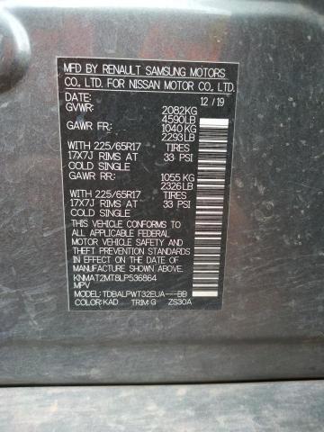 KNMAT2MT8LP536864 Nissan ROGUE S