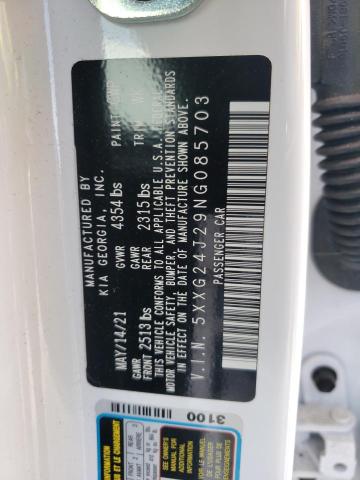 2022 KIA K5 LX - 5XXG24J29NG085703