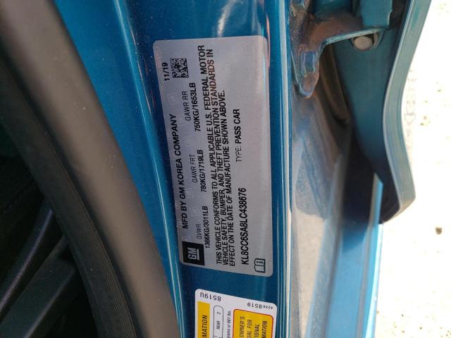 2020 CHEVROLET SPARK 1LT KL8CC6SA8LC438676