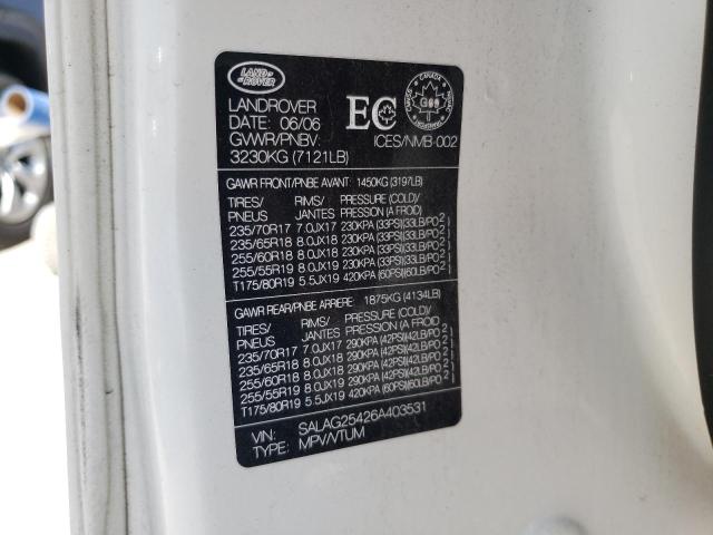 SALAG25426A403531 Land Rover LR3