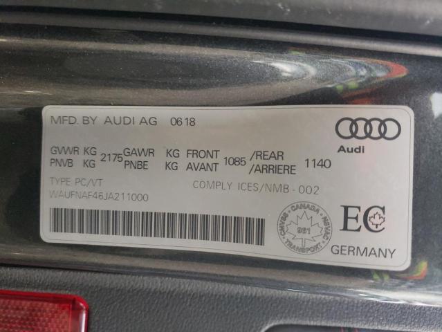 2018 AUDI A4 PRESTIG WAUFNAF46JA211000