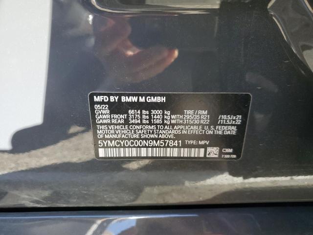 5YMCY0C00N9M57841 BMW X6 M
