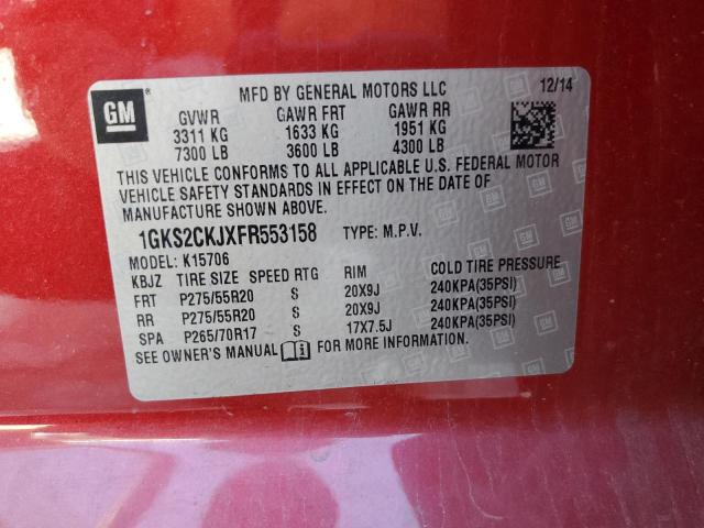 2015 GMC YUKON 1GKS2CKJXFR553158