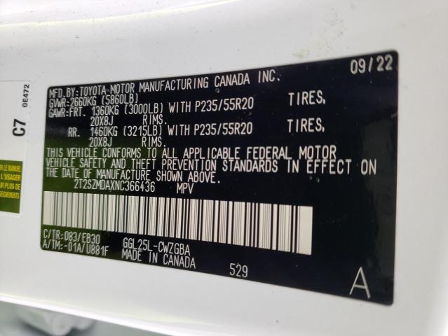 2022 LEXUS RX 350 F-S - 2T2SZMDAXNC366436