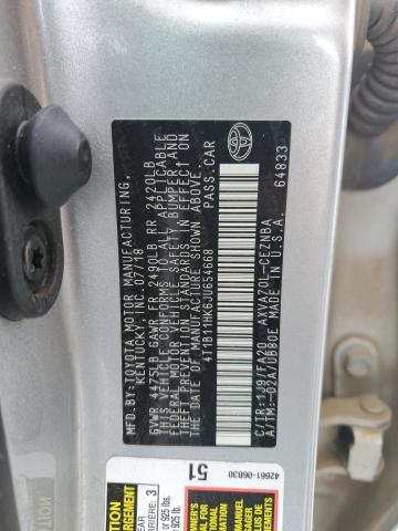 2018 TOYOTA CAMRY L - 4T1B11HK6JU654668