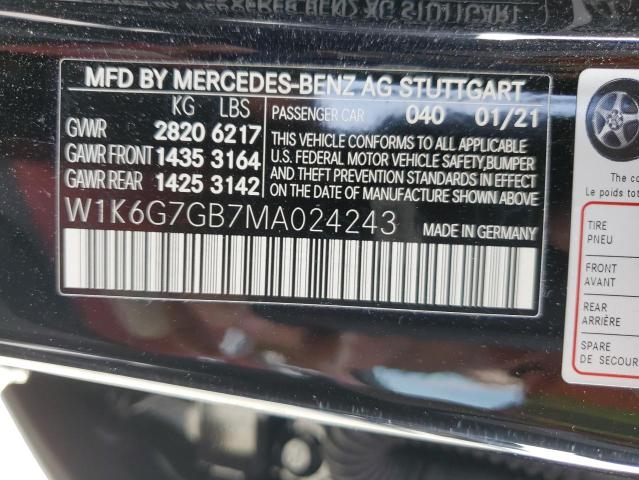 2021 MERCEDES-BENZ S 580 4MAT - W1K6G7GB7MA024243