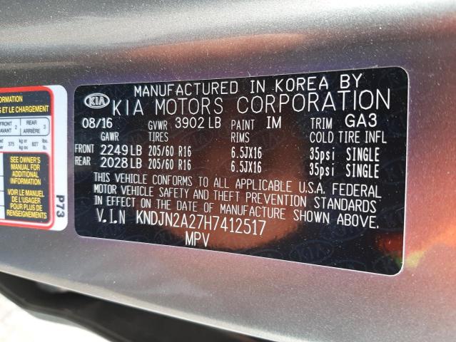 KNDJN2A27H7412517 KIA Soul