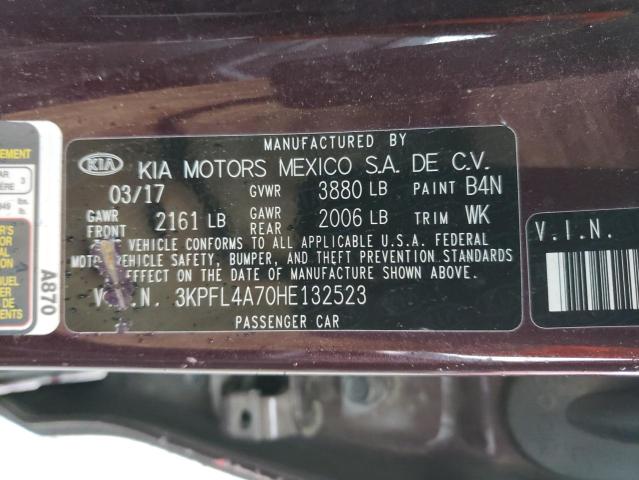 2017 KIA FORTE LX - 3KPFL4A70HE132523