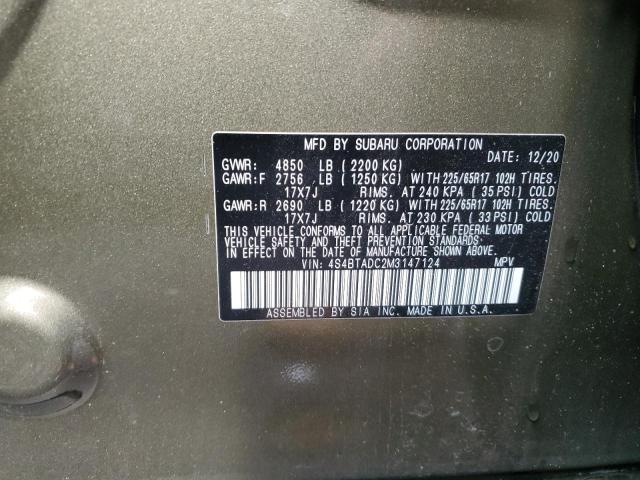 2021 SUBARU OUTBACK PR 4S4BTADC2M3147124