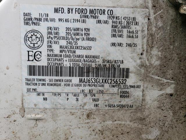 2019 FORD ECOSPORT S - MAJ6S3GLXKC256532