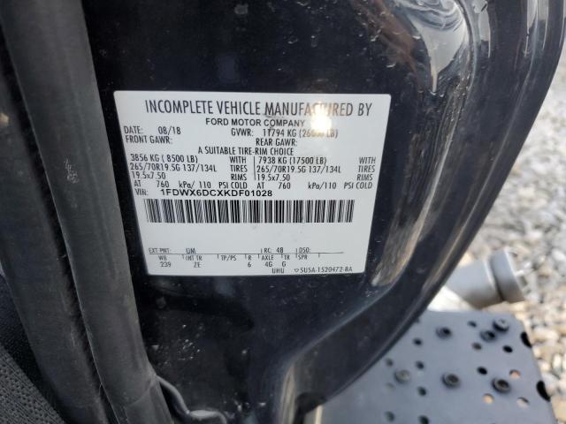 2019 FORD F650 SUPER 1FDWX6DCXKDF01028