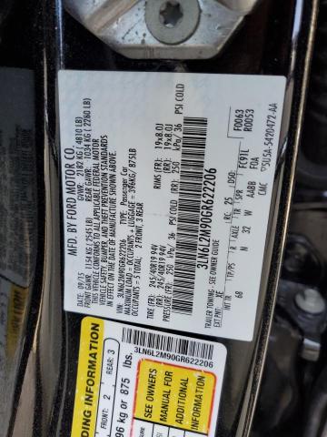 3LN6L2M90GR622206 Lincoln Mkz Black Label