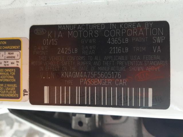 KNAGM4A75F5605176 KIA Optima Lx