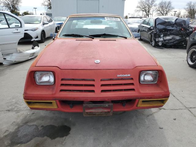 1983 DODGE RAMPAGE VIN: 1B7EZ44C5DD118079