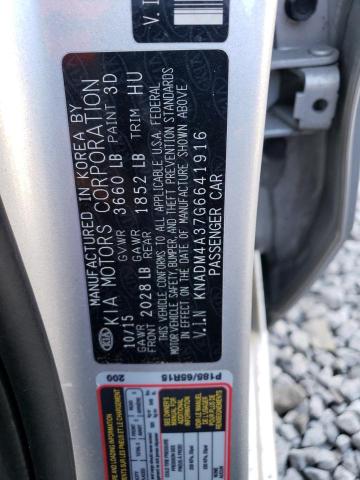 KNADM4A37G6641916 KIA RIO LX