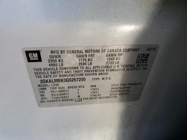 2GKALMEK3G6267295 GMC Terrain Sle