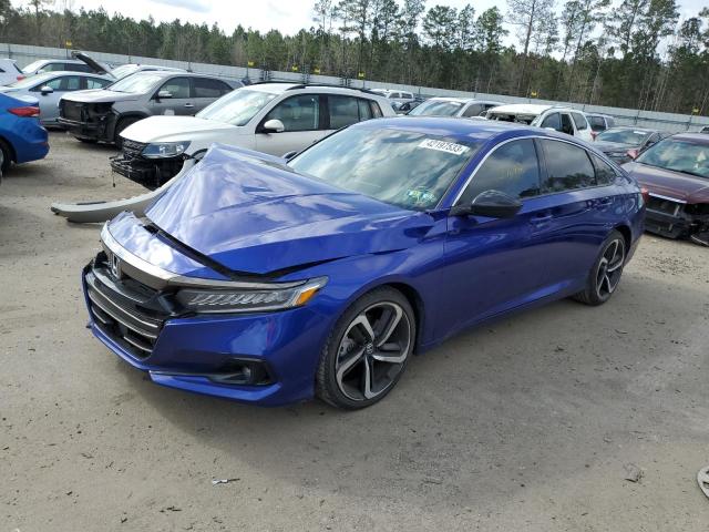 Salvage cars for sale from Copart Harleyville, SC: 2021 Honda Accord Sport