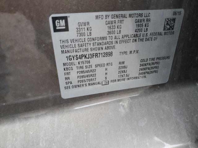 1GYS4PKJ3FR712898 Cadillac Escalade Platinum