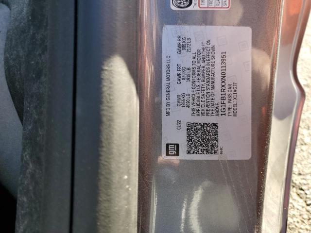2022 CHEVROLET CAMARO LS - 1G1FB1RXXN0113951