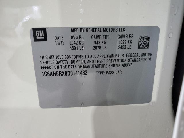 1G6AH5RX8D0141482 Cadillac ATS LUXURY