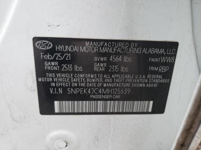 VIN KMHD35LH0GU338911 2021 HYUNDAI SONATA no.13