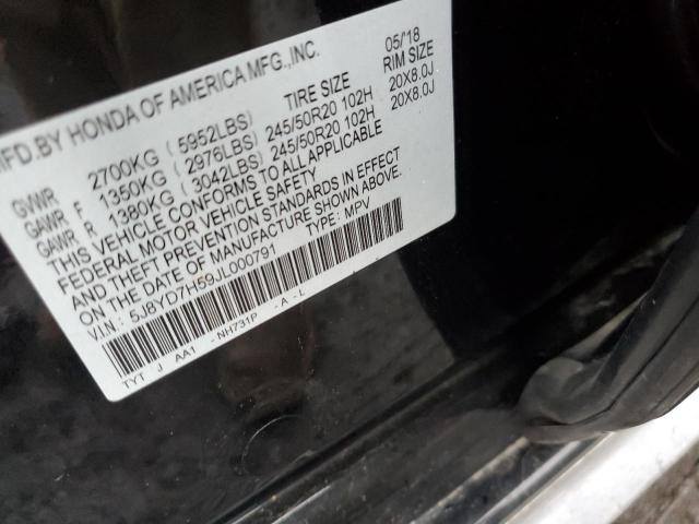 2018 ACURA MDX SPORT 5J8YD7H59JL000791