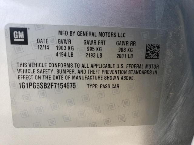 2015 CHEVROLET CRUZE LTZ - 1G1PG5SB2F7154675