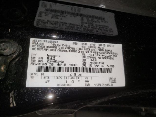 1FADP3L94GL281758 Ford FOCUS ST