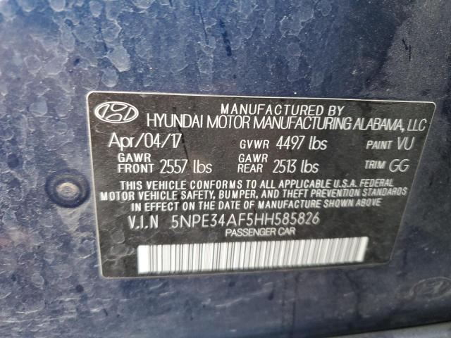 2017 HYUNDAI SONATA SPO 5NPE34AF5HH585826