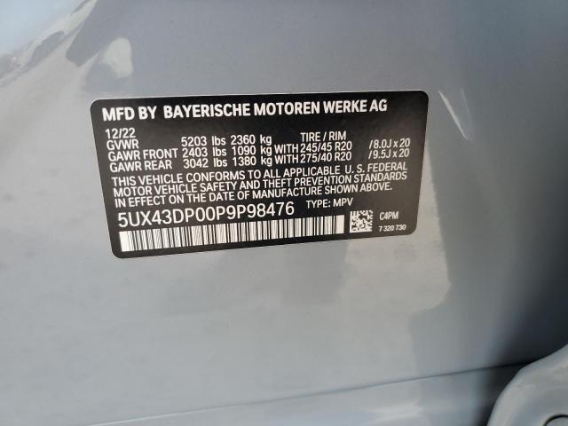 2023 BMW X3 SDRIVE3 - 5UX43DP00P9P98476