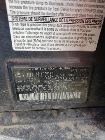 4S4BRBGC9B3385565 Subaru Outback 2.5i Premium