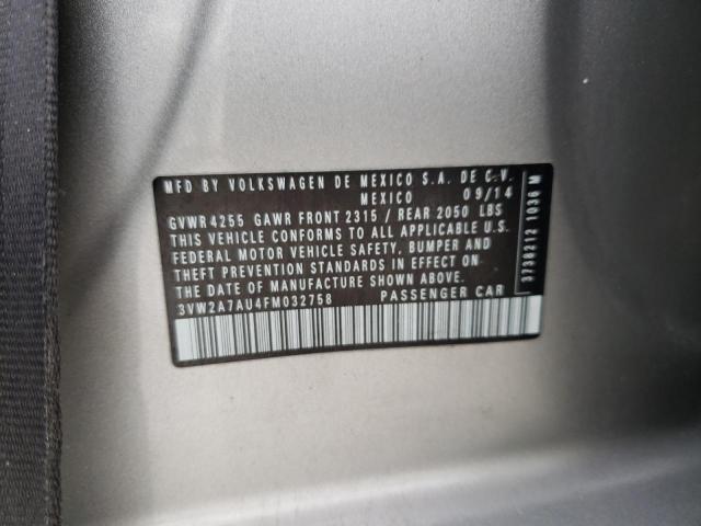 2015 VOLKSWAGEN GOLF TDI 3VW2A7AU4FM032758