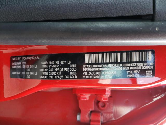 2016 JEEP RENEGADE L ZACCJABT7GPD76626