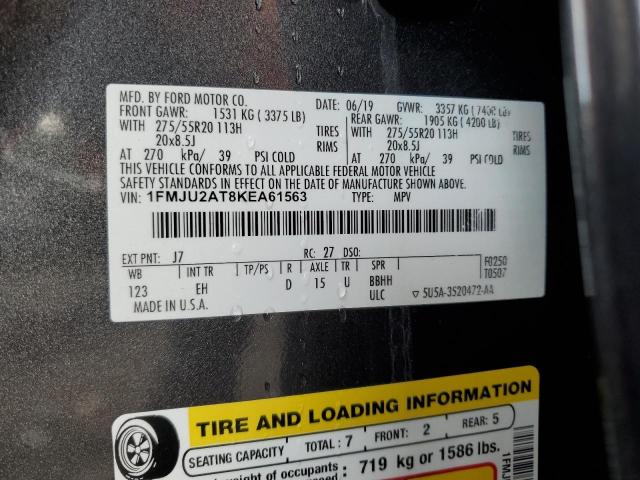 2019 FORD EXPEDITION 1FMJU2AT8KEA61563