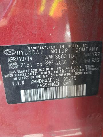 KMHDH4AE1EU199275 2014 Hyundai Elantra Se