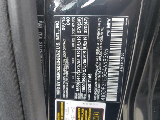 4JGDF2EE5GA658395 Mercedes-Benz Gl 350 Bluetec