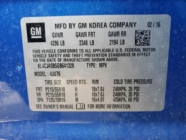 2016 BUICK ENCORE - KL4CJASB5GB641328