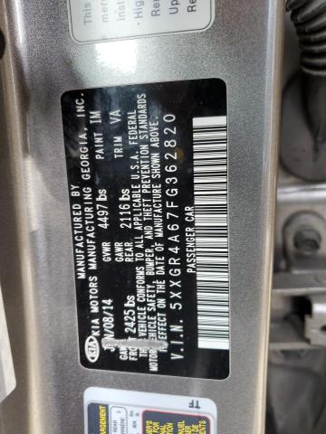 5XXGR4A67FG362820 KIA OPTIMA SX