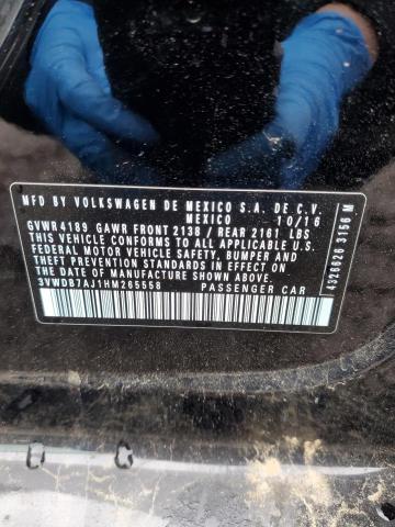 2017 VOLKSWAGEN JETTA SE - 3VWDB7AJ1HM265558
