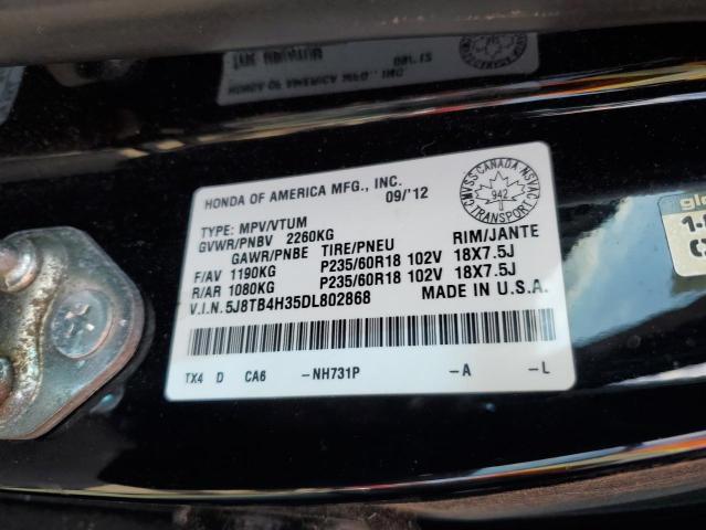 5J8TB4H35DL802868 Acura RDX