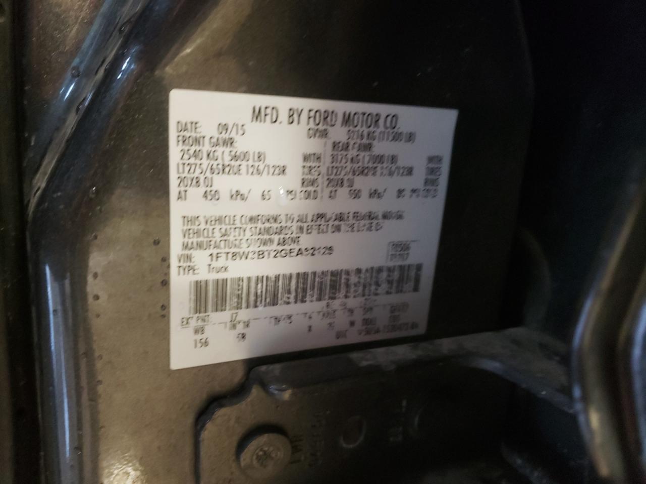 1FT8W3BT2GEA82126 FORD F350 2016