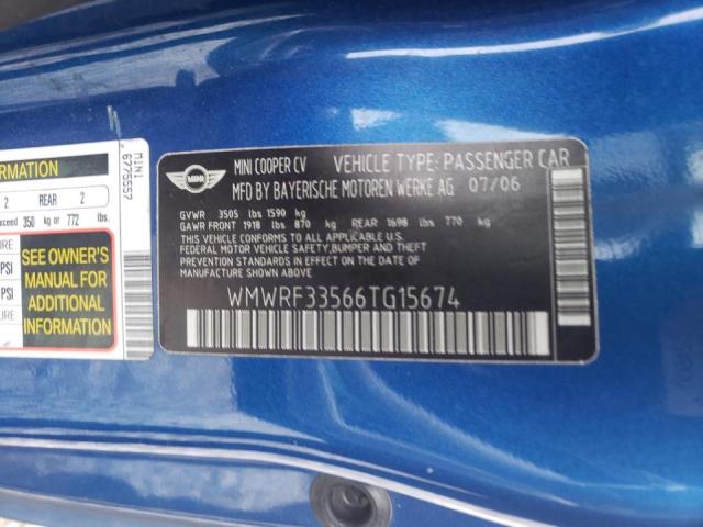 WMWRF33566TG15674 Mini Cooper