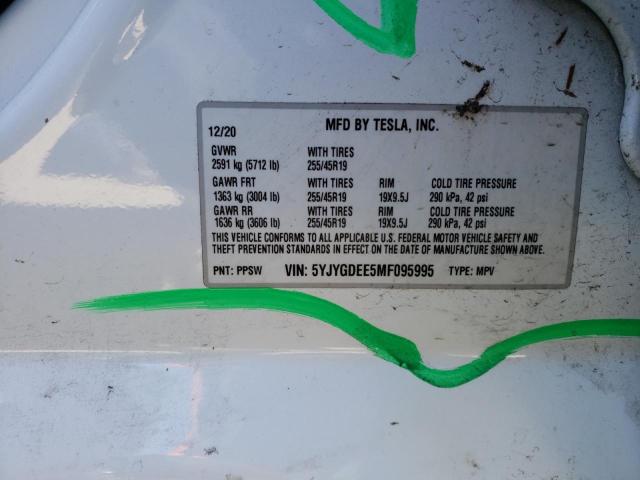 5YJYGDEE5MF095995 Tesla Model Y
