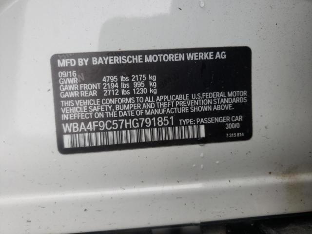 2017 BMW 430XI GRAN - WBA4F9C57HG791851