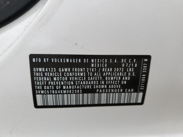 2019 VOLKSWAGEN JETTA S - 3VWC57BU4KM082383