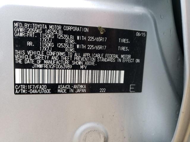 2015 TOYOTA RAV4 XLE - JTMWFREV2FD063989