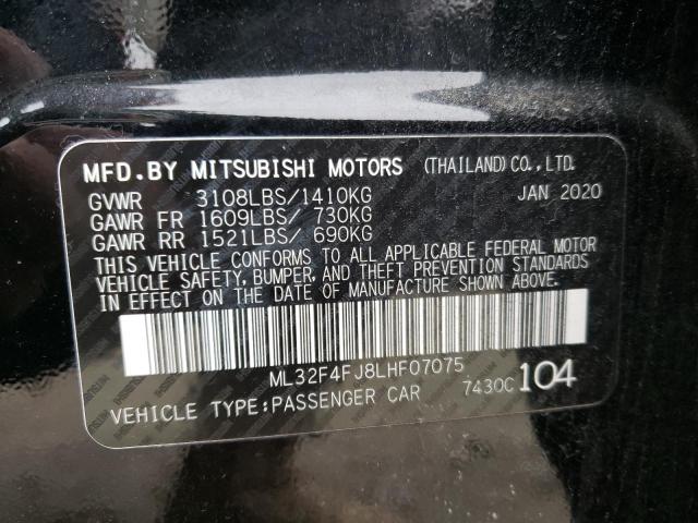 2020 MITSUBISHI MIRAGE G4 - ML32F4FJ8LHF07075